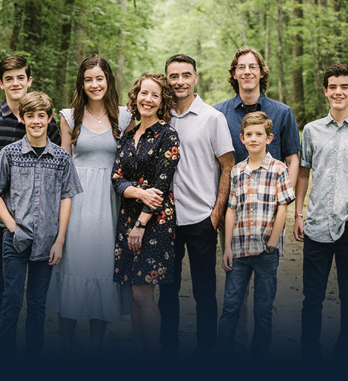 Jim Kyker with his family