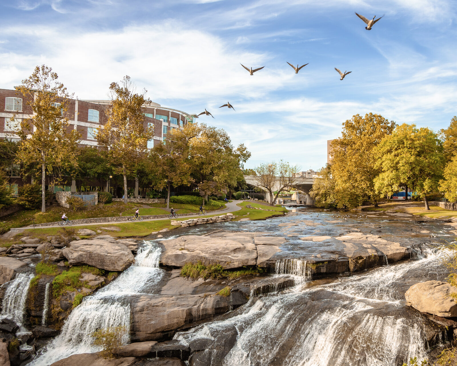 Falls Park on the Reedy in downtown Greenville, South Carolina
